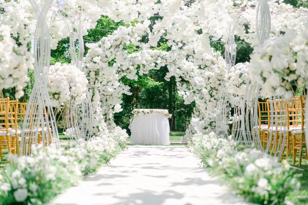 Wedding Setup in the Garden