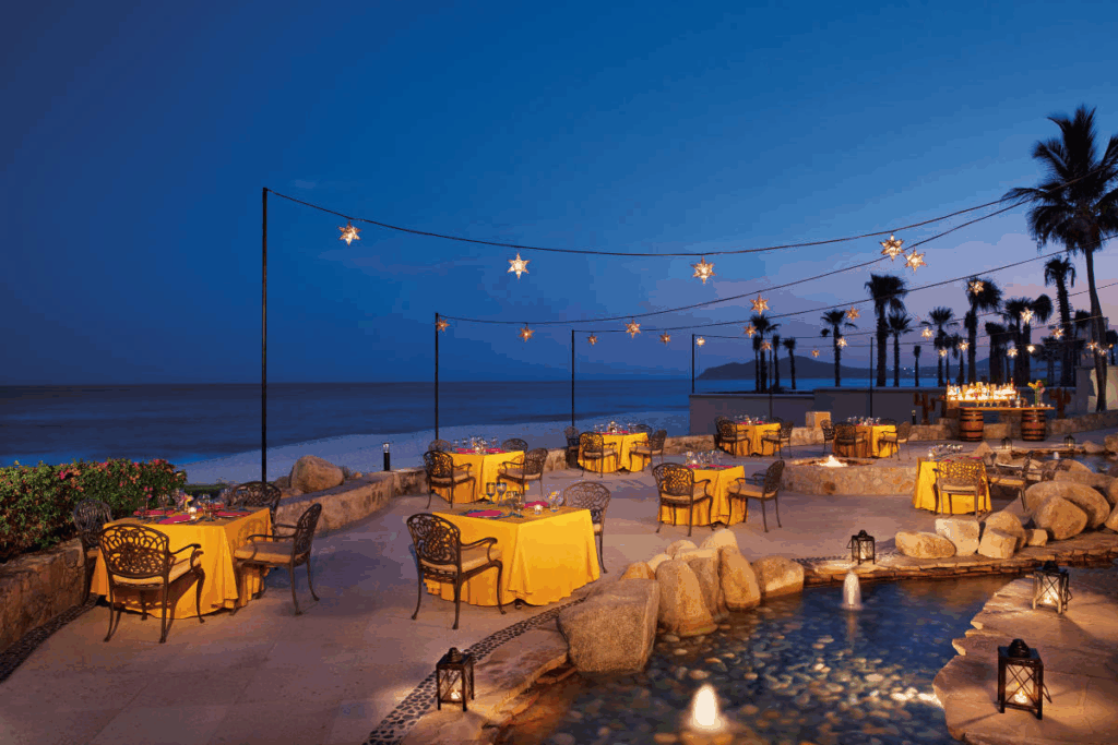 Wedding reception setup