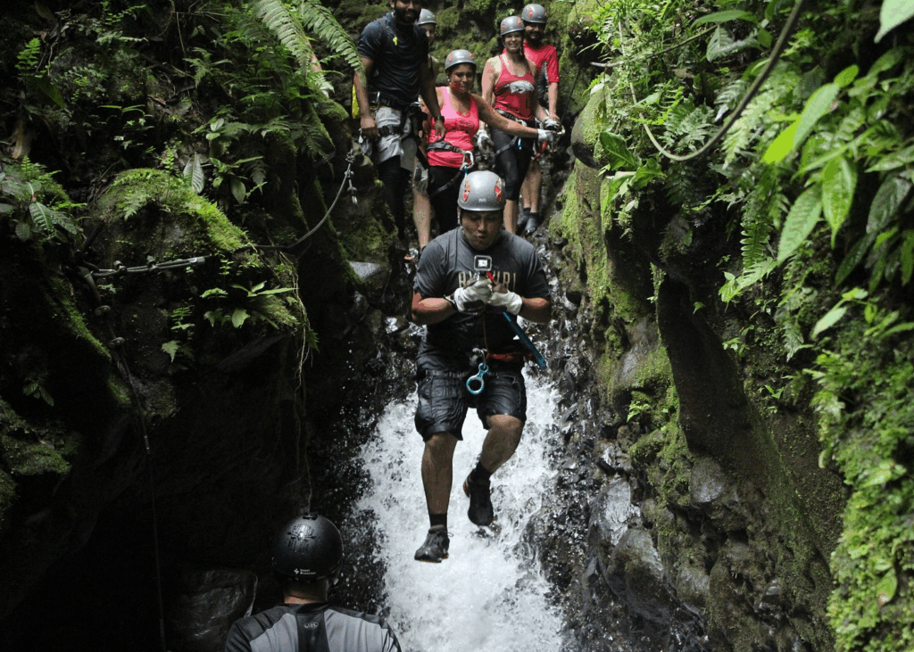 Arenal Volcano Canyoning and Waterfall Rappelling from La Fortuna