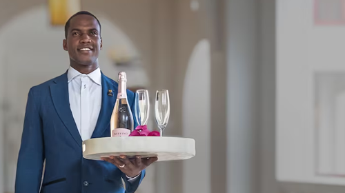 Butler providing service